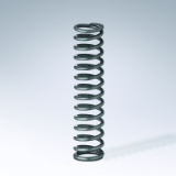 Round wire compression springs