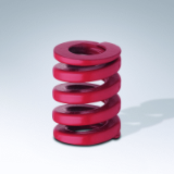 241.16. - High performance compression spring, LF, Colour Red, DIN ISO 10243