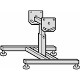 2195.120./121. - Stand for conveyor belt, with adjustable slope